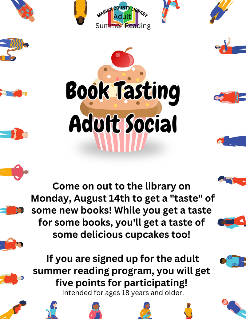 Adult Reading Program: Book Tasting